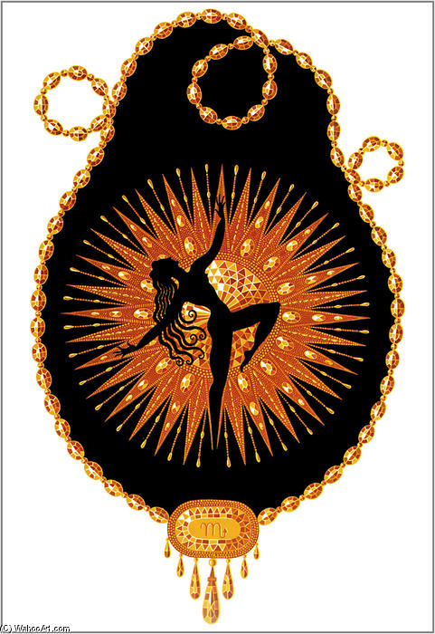 The Precious Stones, Topaz — Erté
