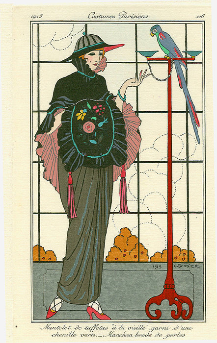 Mantelet De Taffetas 'a La Vieille — Georges Barbier