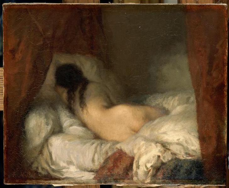 Femme Nue Couchée — Žan Fransoa Mile