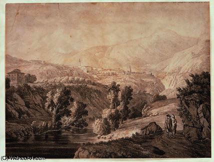 Landscape With Tivoli And Aniene — Jacob Philippe Hackert