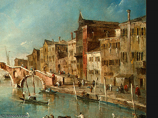 View On The Cannaregio Canal, Venice — Francesco Lazzaro Guardi