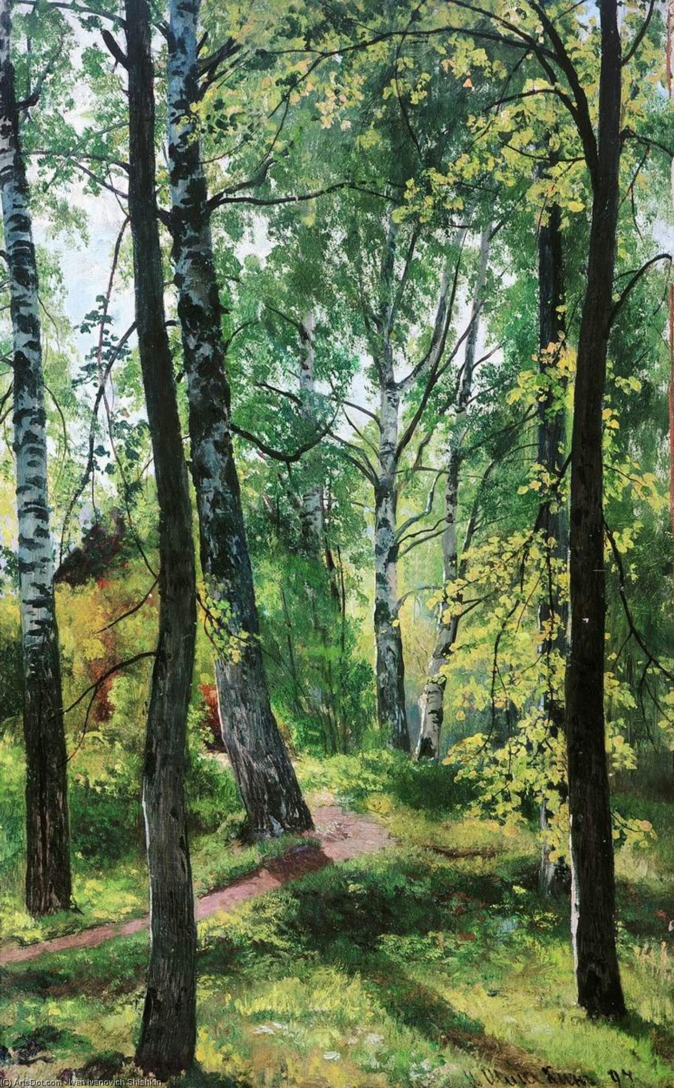 Deciduous Forest — Ivan Ivanovich Shishkin