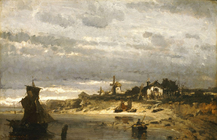 Village On A Dutch Coast — Konstantinos Volanakis
