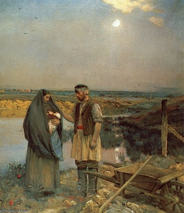 Weary Wayfarers — Jean Charles Cazin