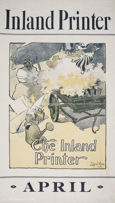 'inland Printer. April', (43 X 24 Cm) (1897) — Joseph Christian Leyendecker
