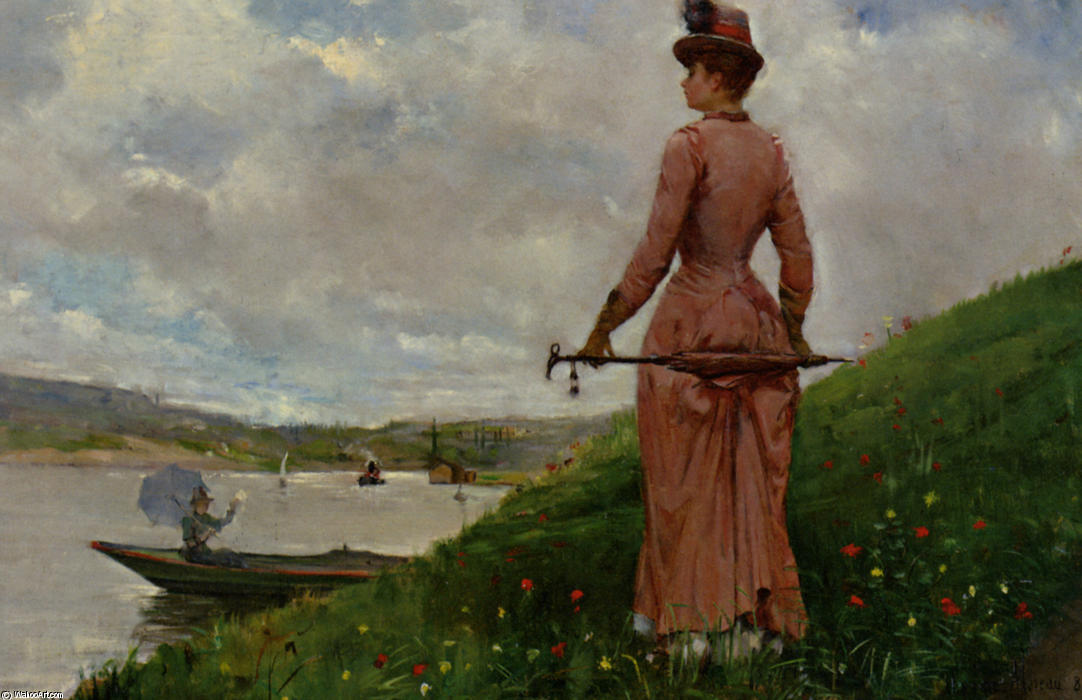 Walk On The Bank Of Loise — Paul Charles Chocarne Moreau