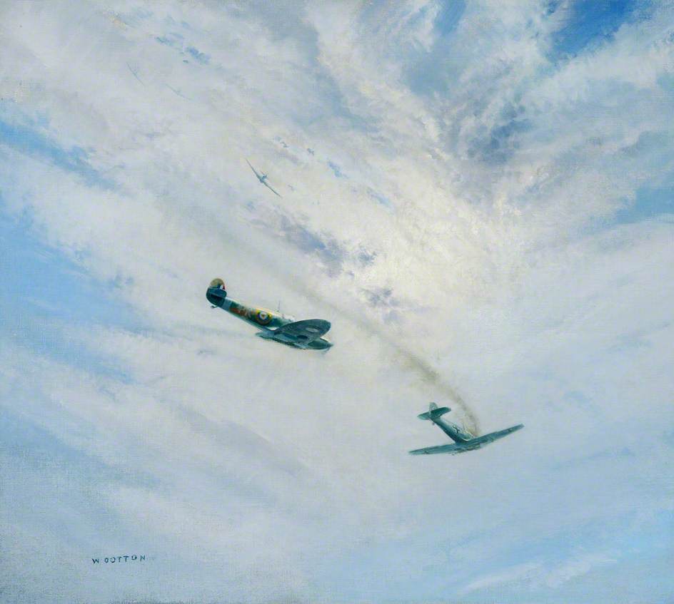 Flight Lieutenant Charles John Dundas, Dfc And Bar, Shooting Down Major Helmut Wick — Frank Wootton