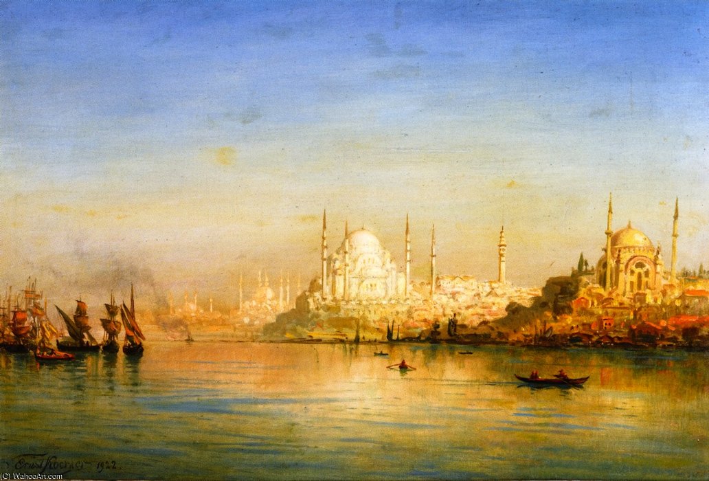 View Of The Bosphorus — Ernst Carl Eugen Koerner