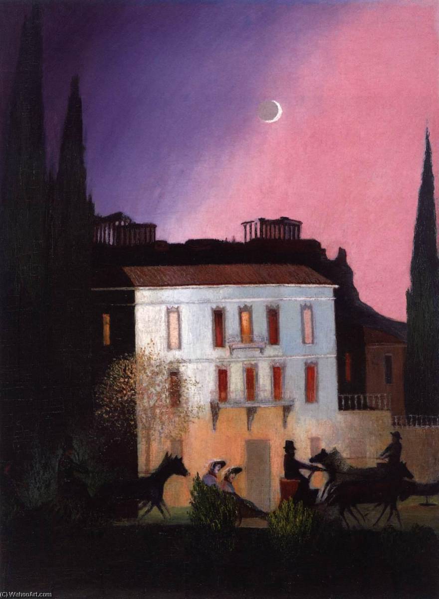 Coaching In Athens At New Moon — Tivadar Csontváry Kosztka