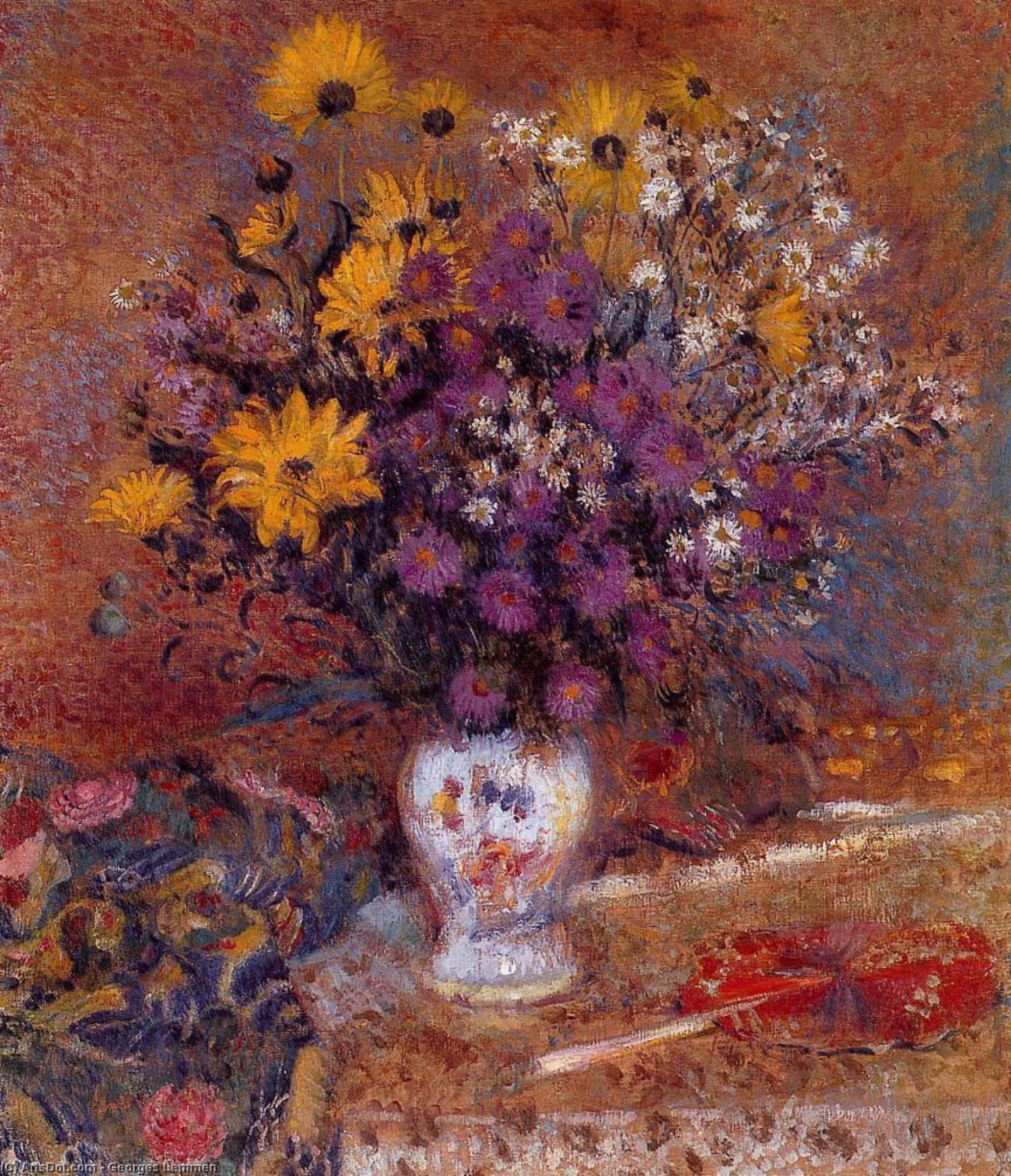 Vase Of Flowers — Georges Lemmen