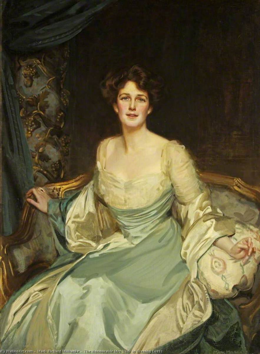 The Honourable Mrs York In Evening Dress — Mark Richard Milbanke