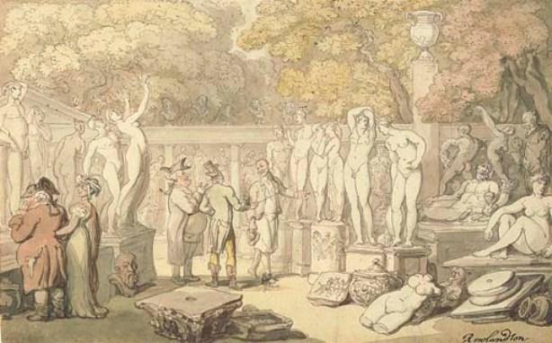 Admiring The Antique — Thomas Rowlandson