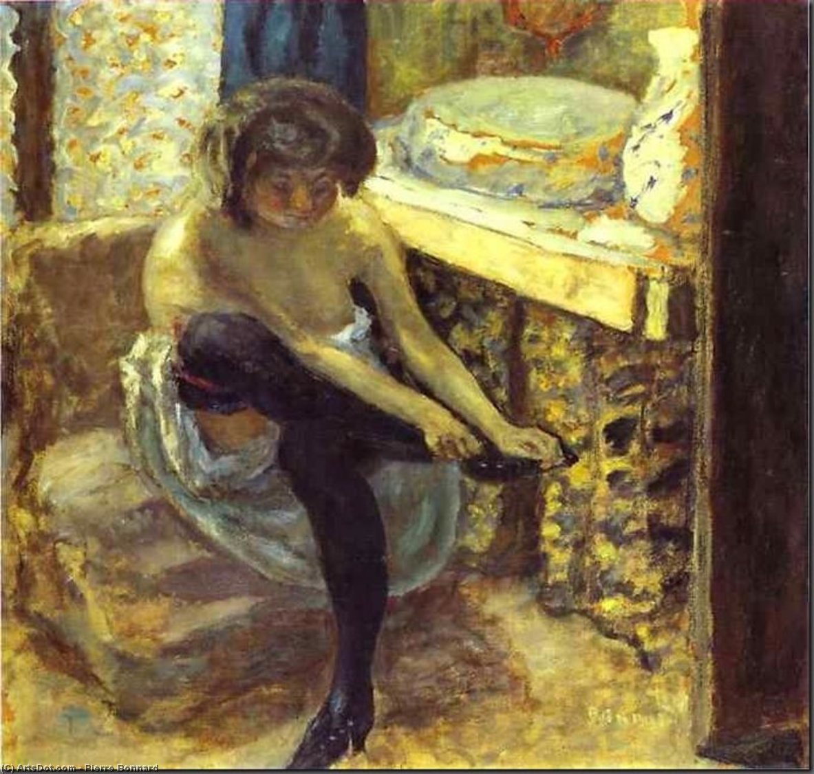 Women In Black Stockings — Pierre Bonnard