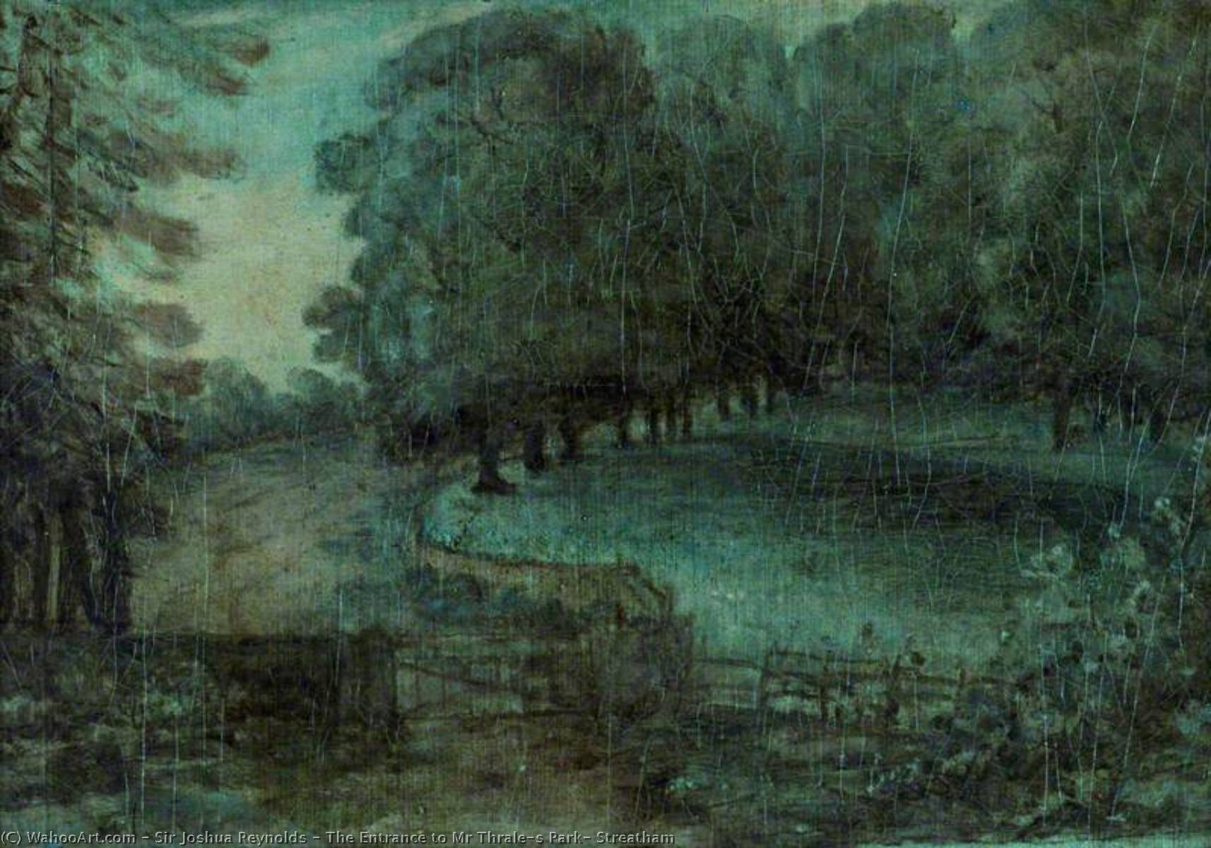 The Entrance To Mr Thrale's Park, Streatham — Sir Joshua Reynolds