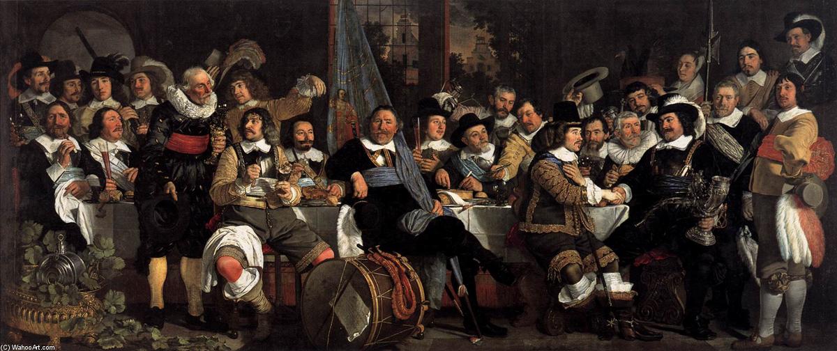 Celebration Of The Peace Of Münster, 1648, At The Crossbowmen's Headquarters — Bartholomeus Van Der Helst