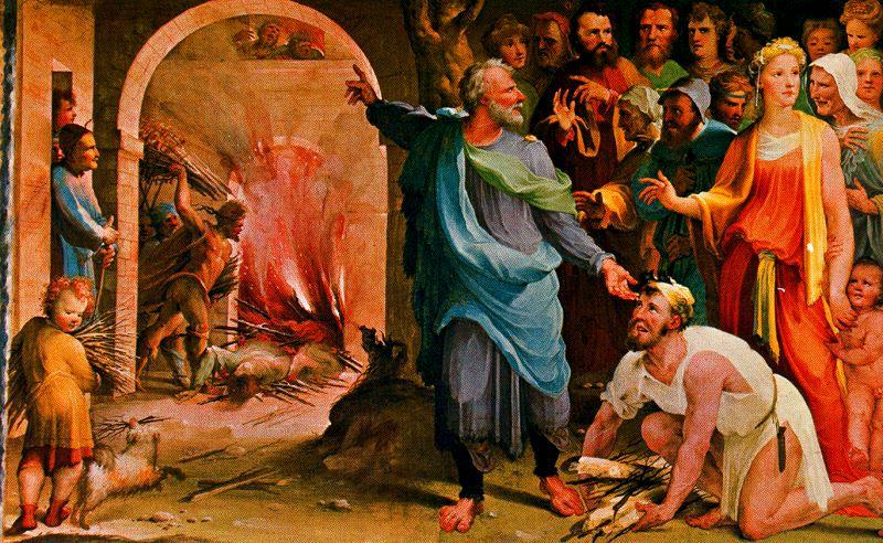 The Tribune Publius Muzio Sent To The Fire His Colleagues — Domenico Di Pace Beccafumi