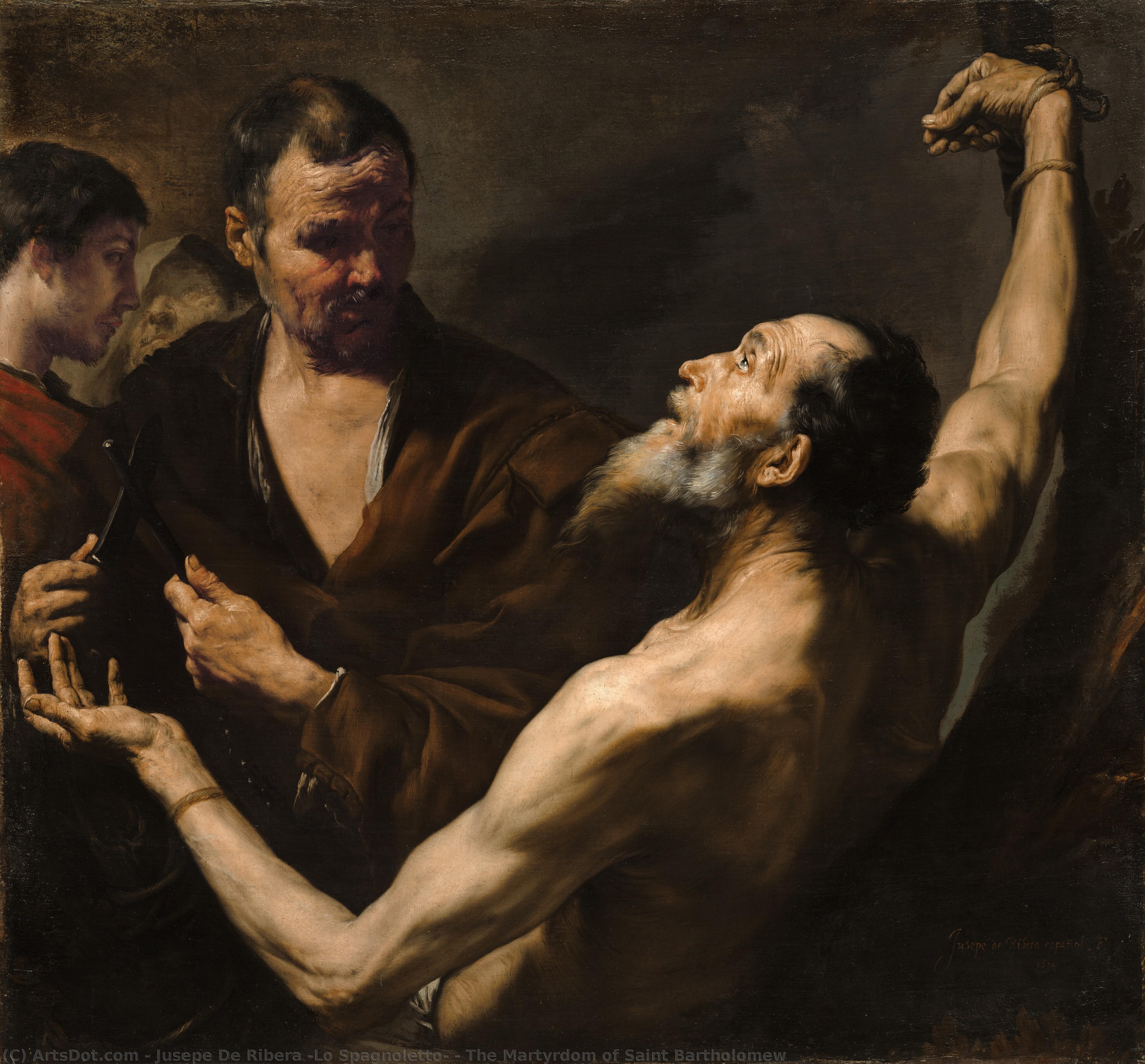 The Martyrdom Of Saint Bartholomew — Jusepe De Ribera