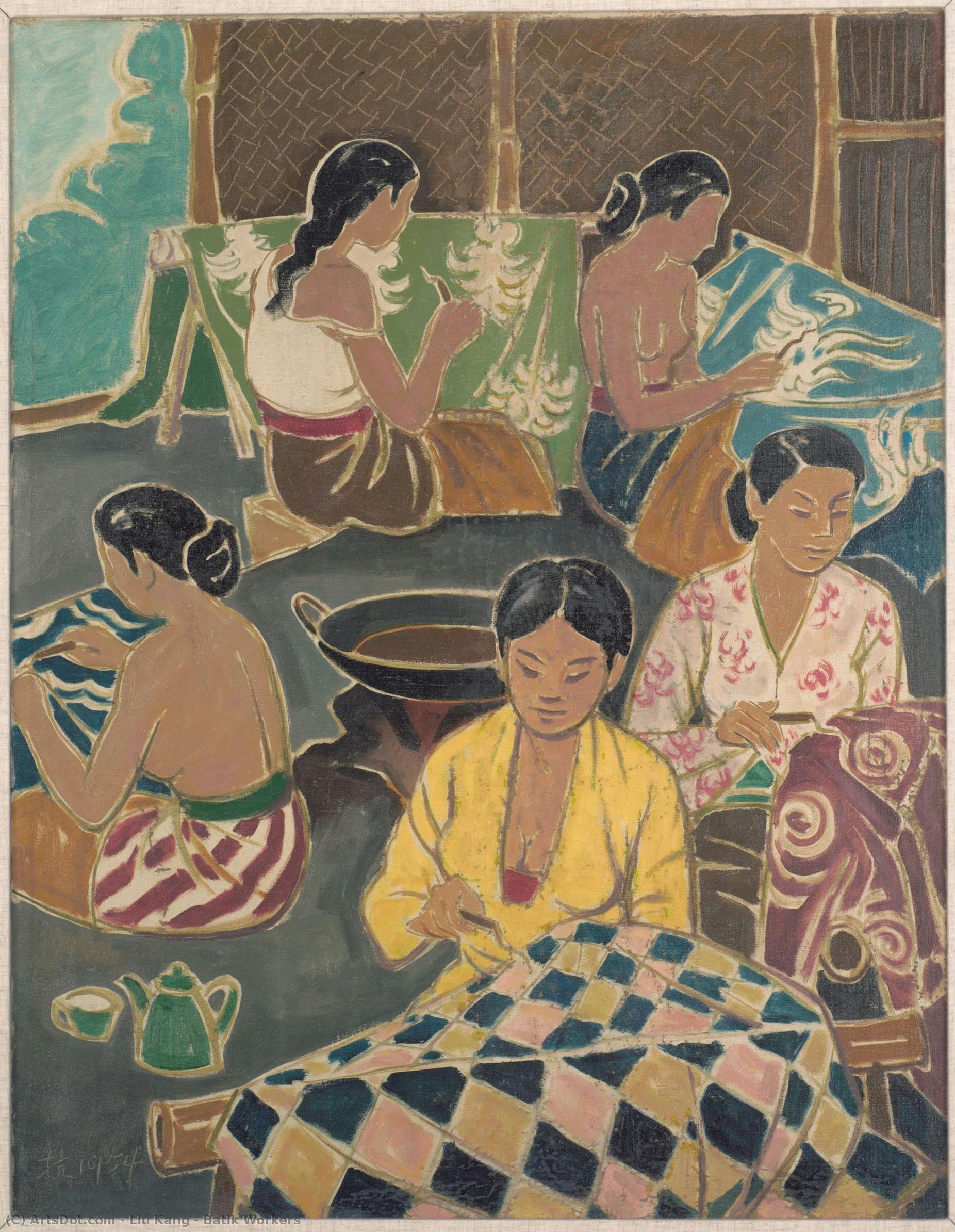 Batik Workers — Liu Kang