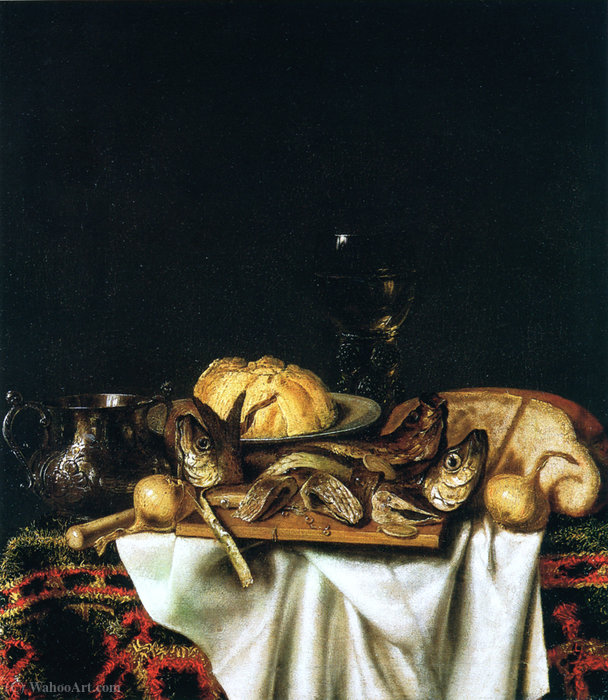 Nature Morte Aux Poissons — Cornelis Norbertus Gysbrechts (cornelius Gijsbrechts)