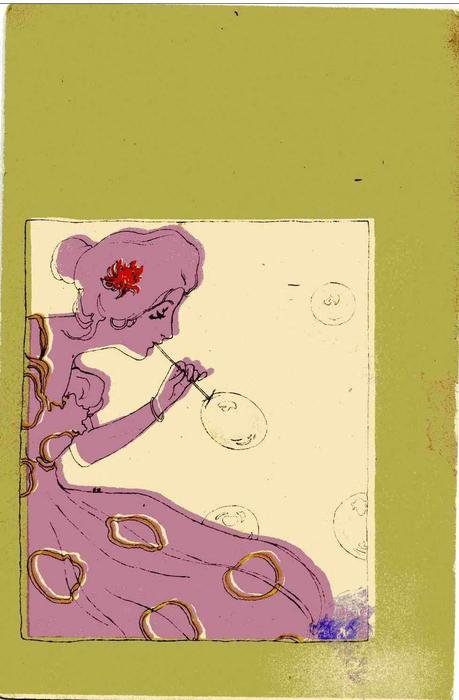 Girls With Olive Green Surrounds — Raphael Kirchner