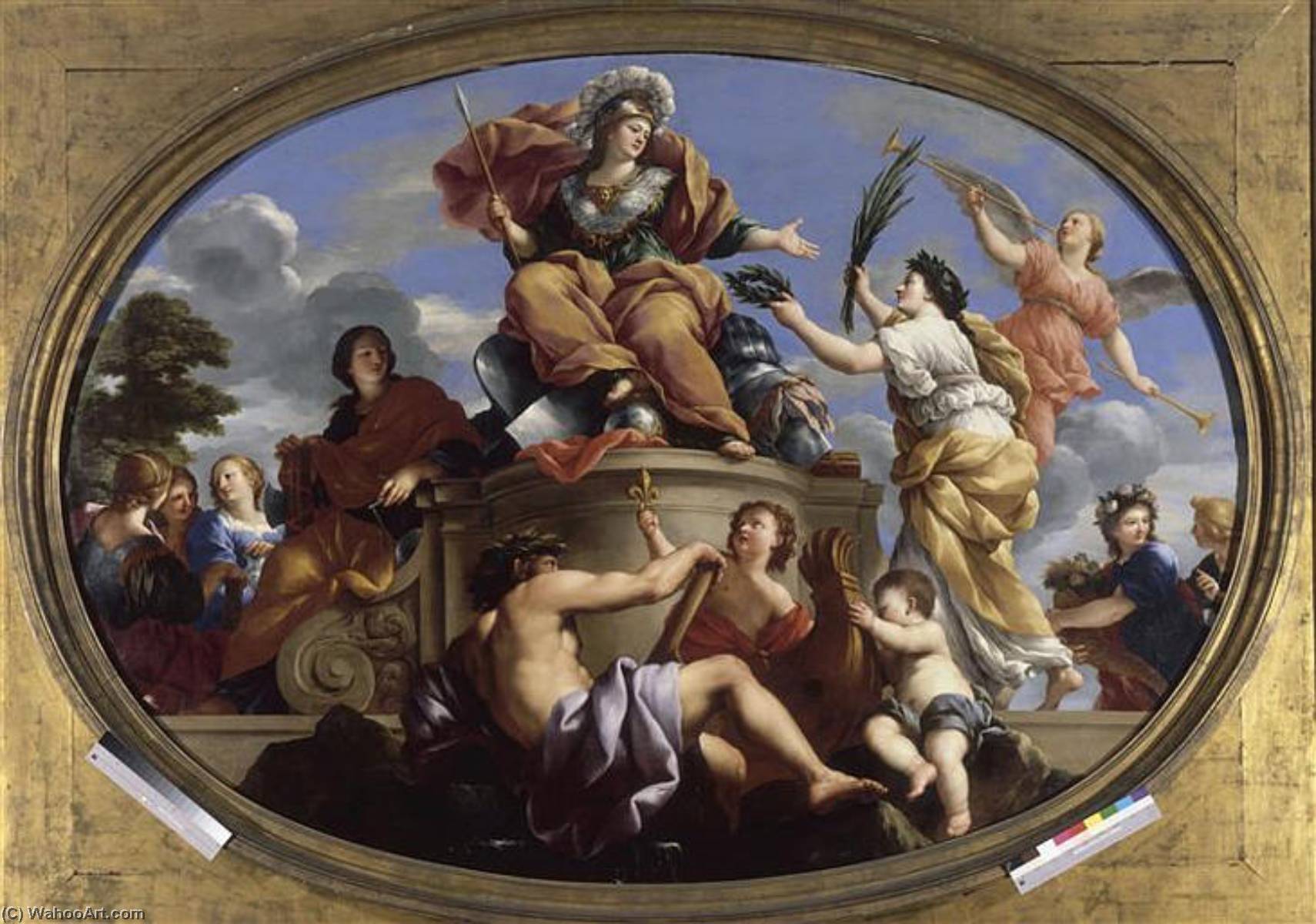 La Glorification De La France — Giovanni Francesco Romanelli