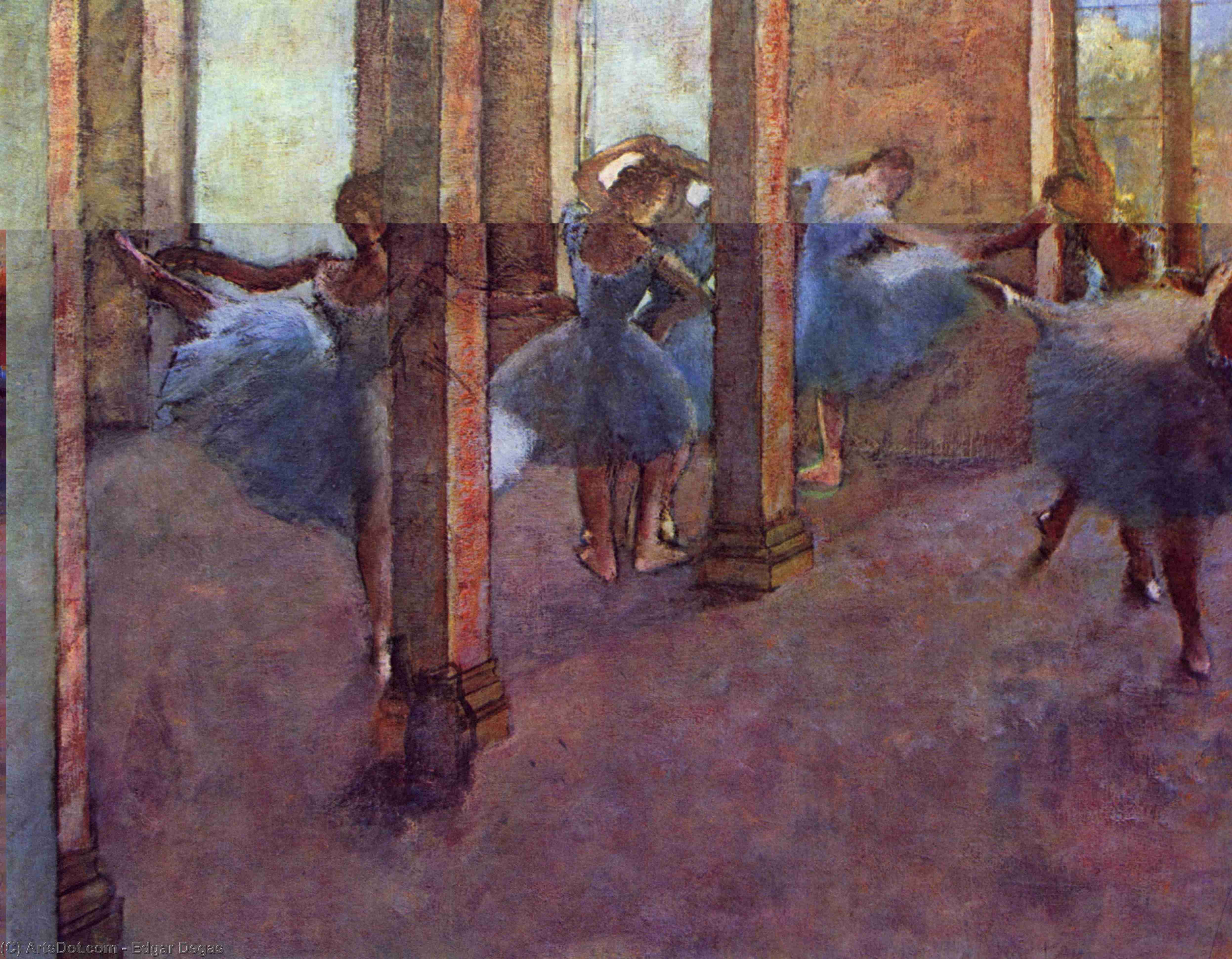 Dancers In Foyer — Edgar Degas