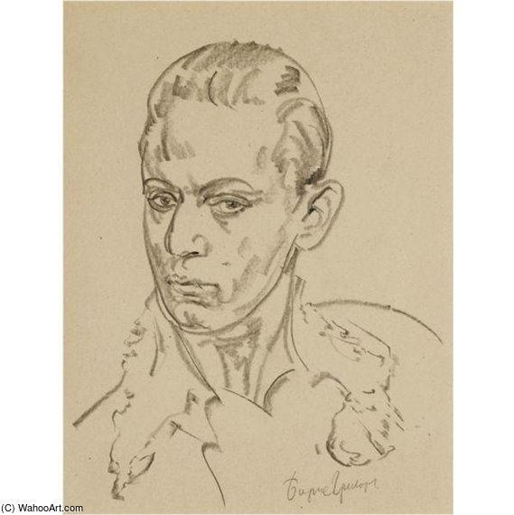 Portrait Of Serge Lifar — Boris Dmitrievich Grigoriev