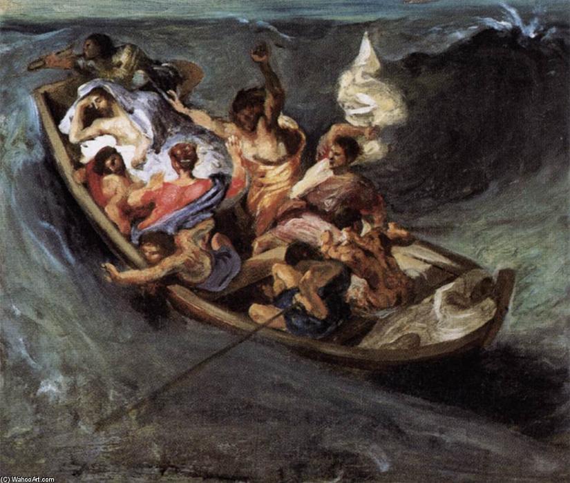 Christ Auf Dem See Genezareth (skizze) — Eugène Delacroix
