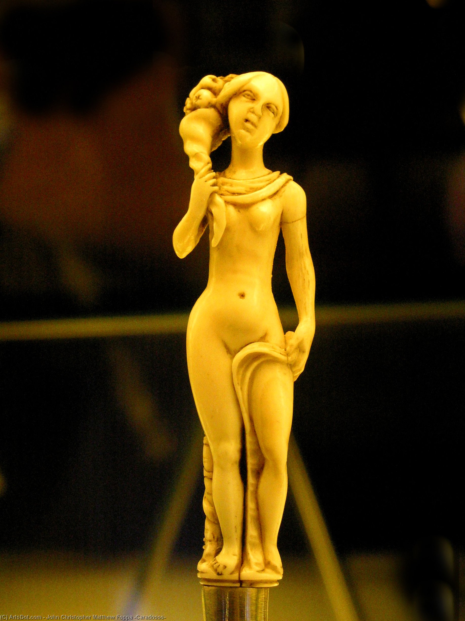 Thiers- Musee De La Coutellerie - Manche De Couteau En Ivoire Representant Un Nu Feminin Sculpte D'apres Une Statuette En Bronze De Cristoforo Caradosso — John Christopher Matthew Foppa (caradosso)
