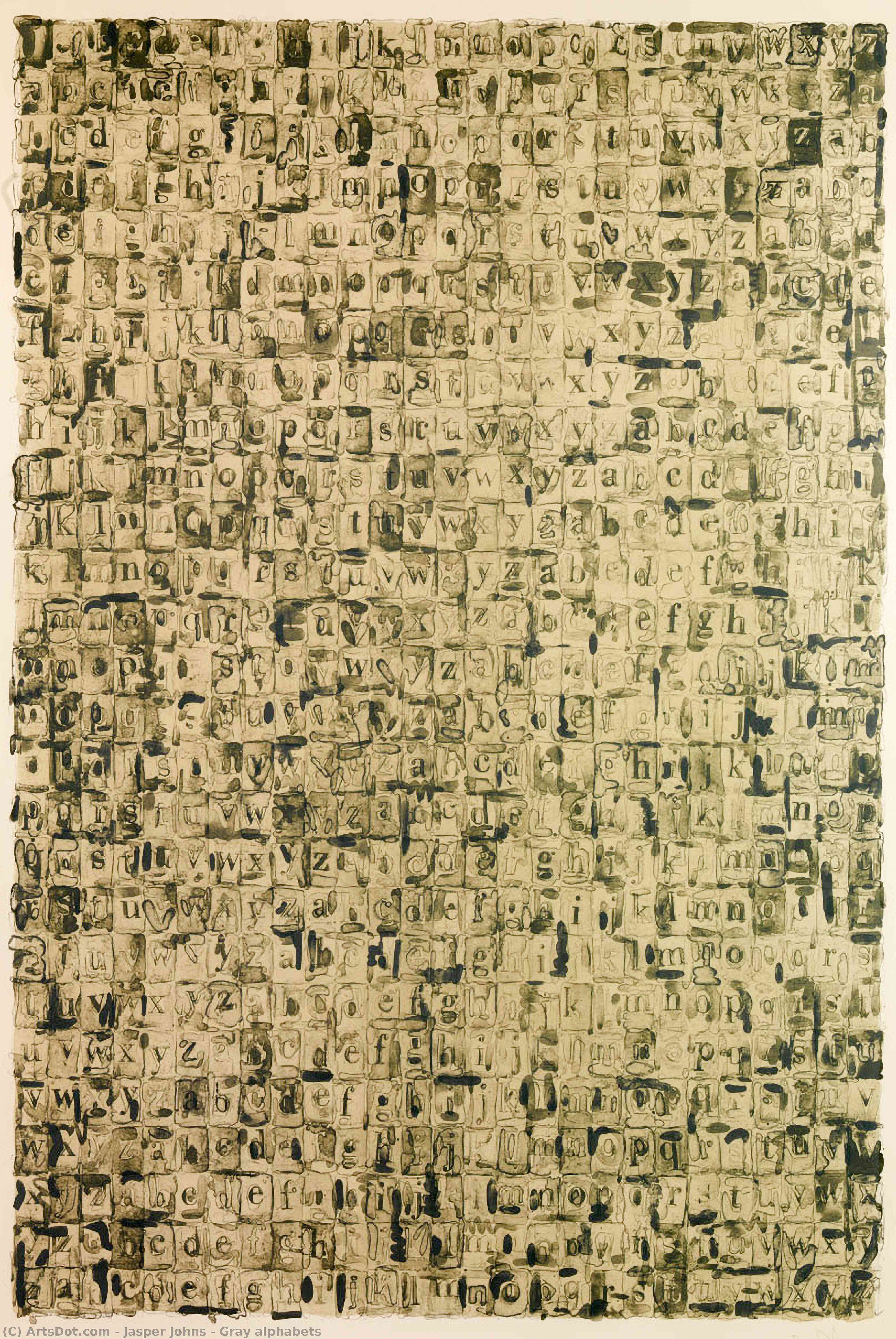 Gray Alphabets — Џаспера Џонса