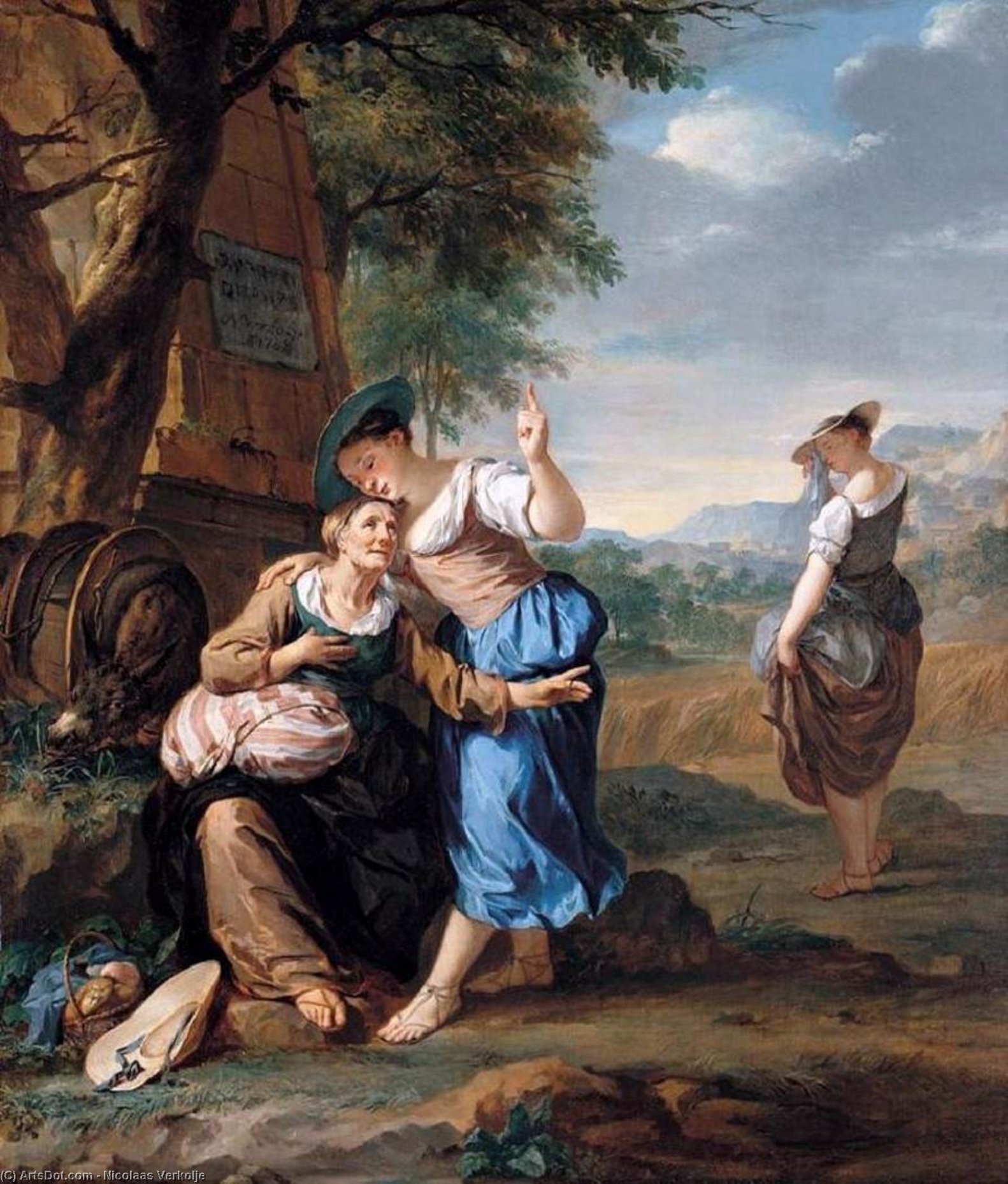 Ruth And Naomi — Nicolaas Verkolje