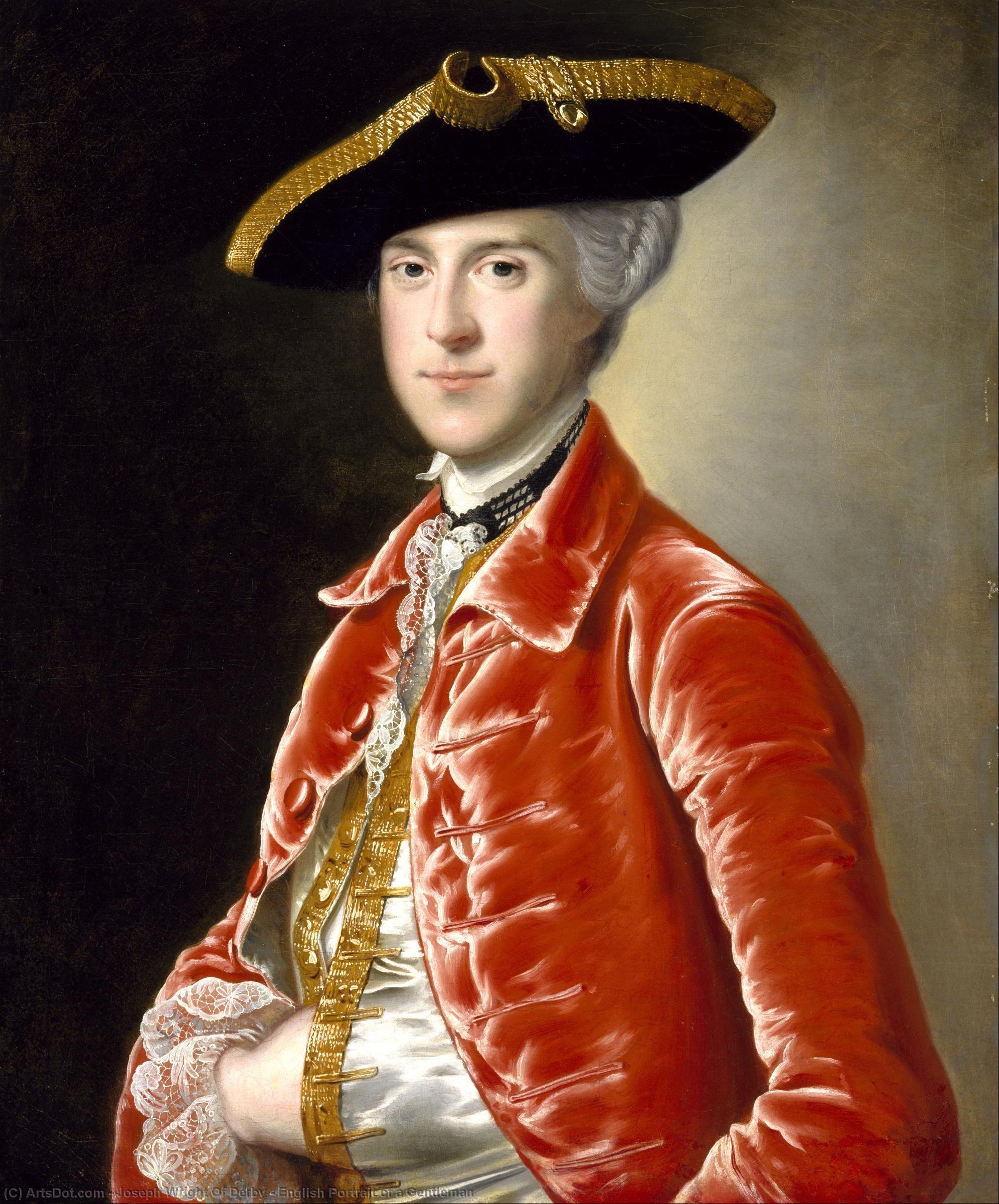 English Portrait Of A Gentleman — Joseph Wright De Derby