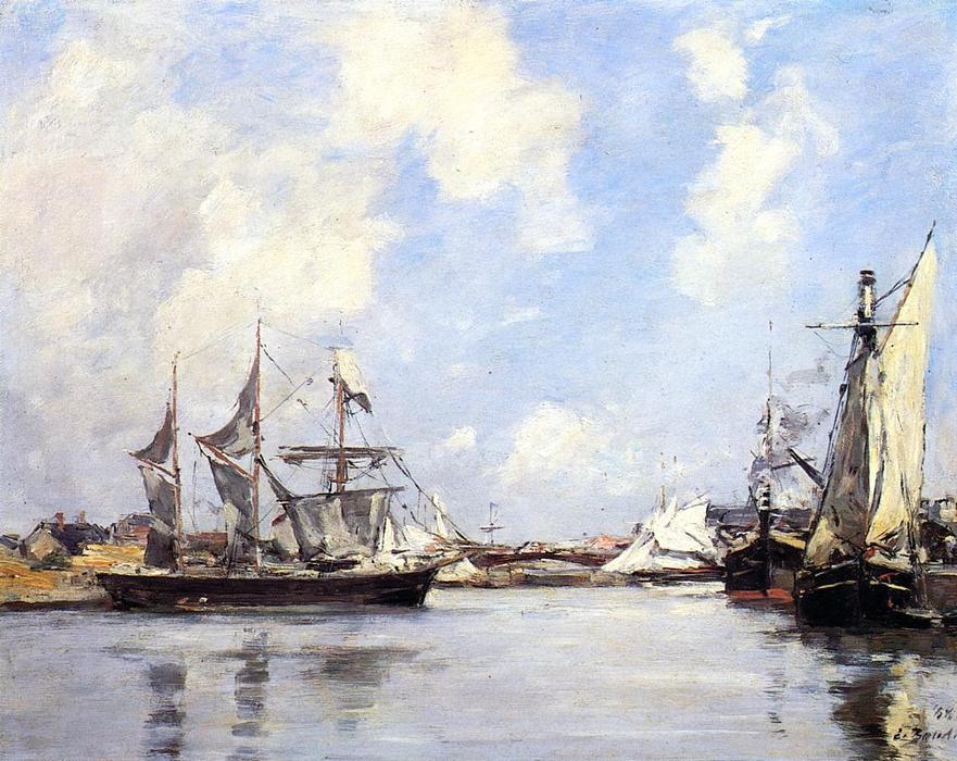 Deauville, The Port — Eugène Louis Boudin