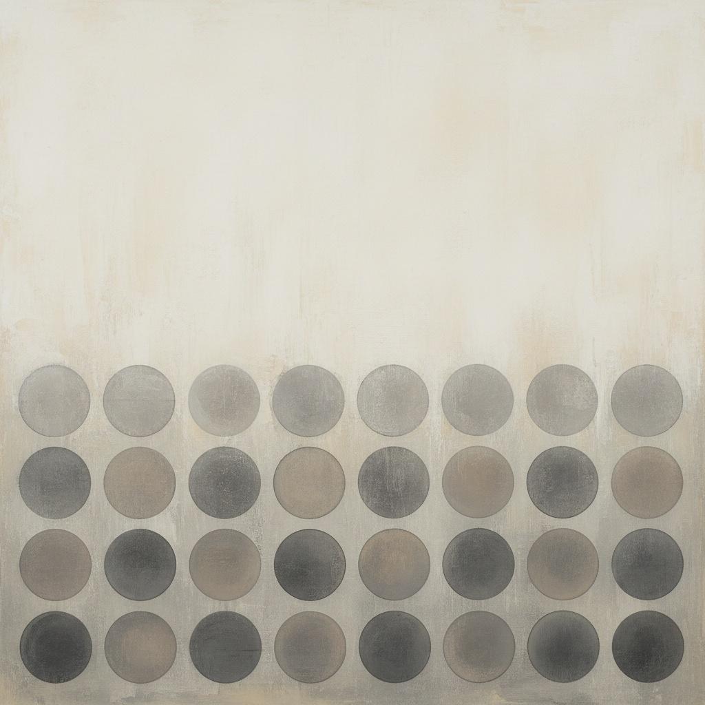 Ethereal Monoliths In A Serene Void Of Distressed Ivory And Charcoal Shadows — Laurent Vionnet