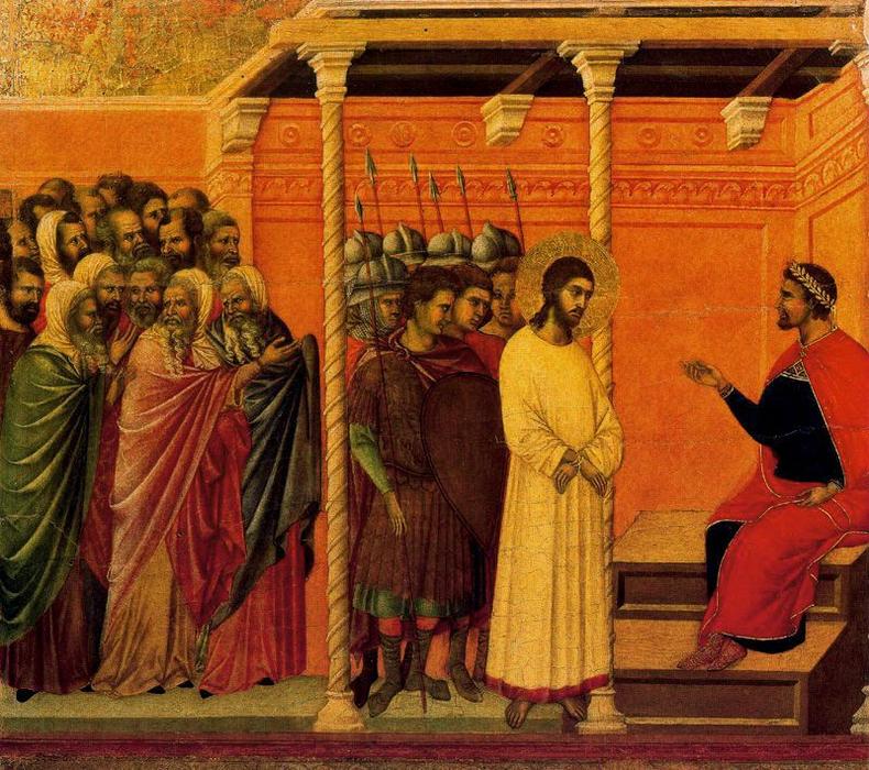 La Maestá. Cristo Ante Pilatos — Duccio Di Buoninsegna
