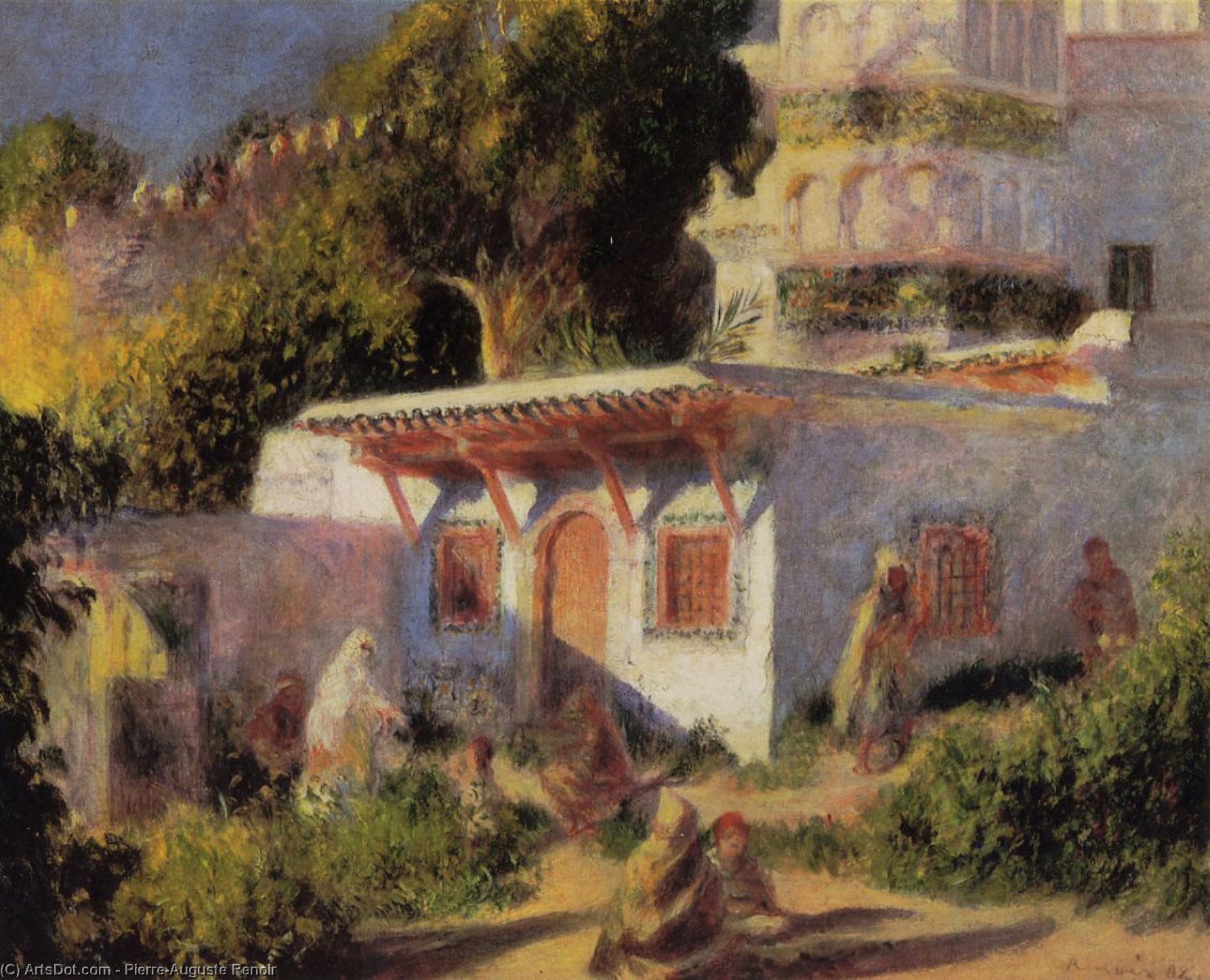 Mosque In Algiers — Pierre-auguste Renoir