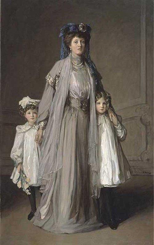 Mrs. Mcewen Of Marhmont And Bardrochat And Her Daughters — Sir John Lavery