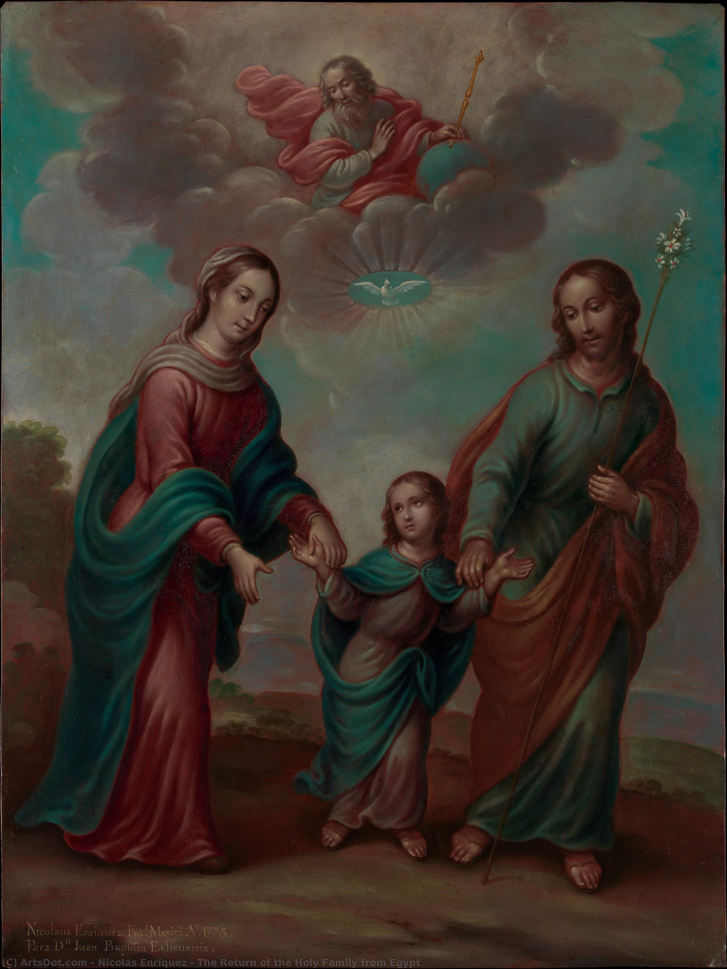 The Return Of The Holy Family From Egypt — Nicolás Enríquez