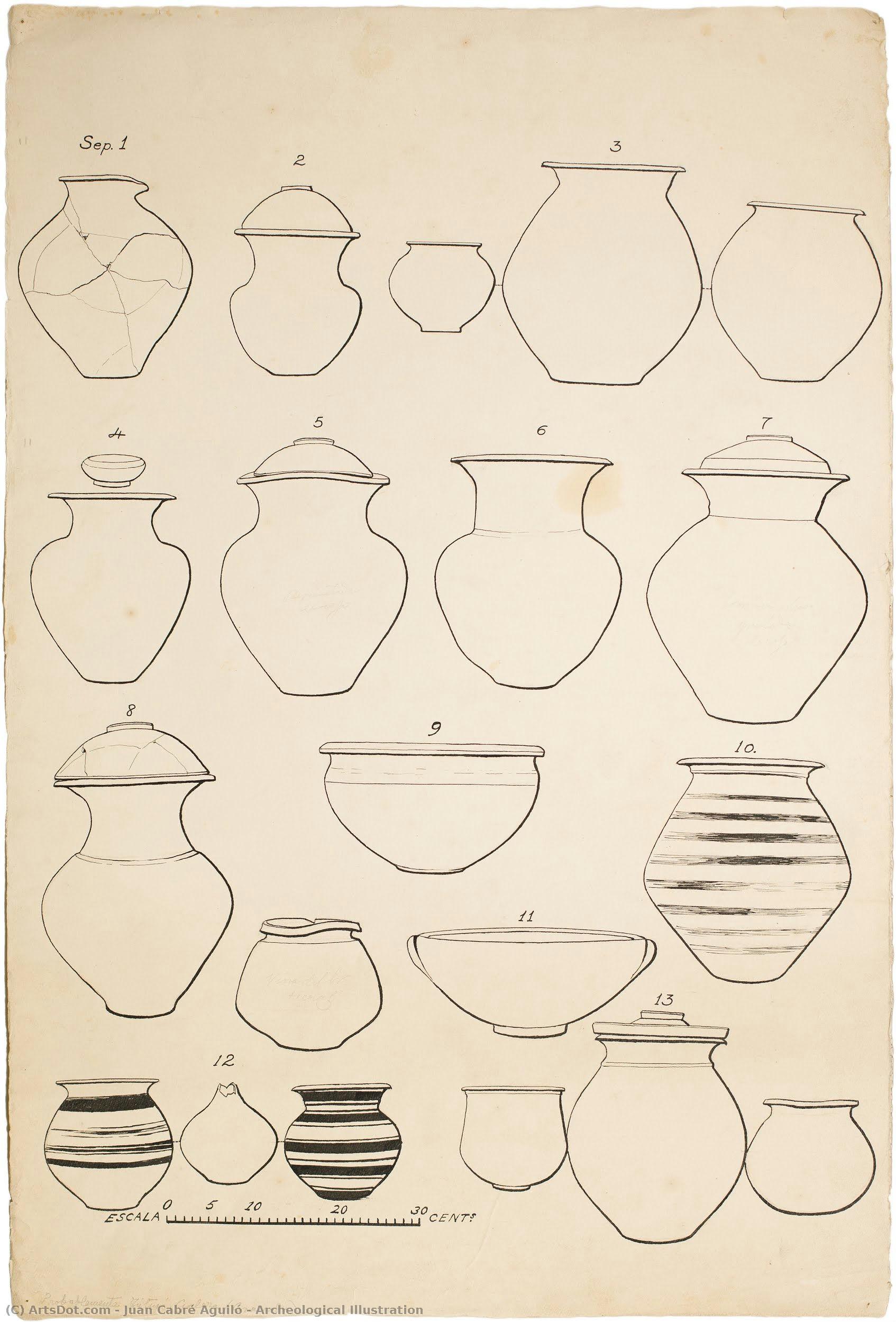 Archeological Illustration — Juan Cabré Aguiló