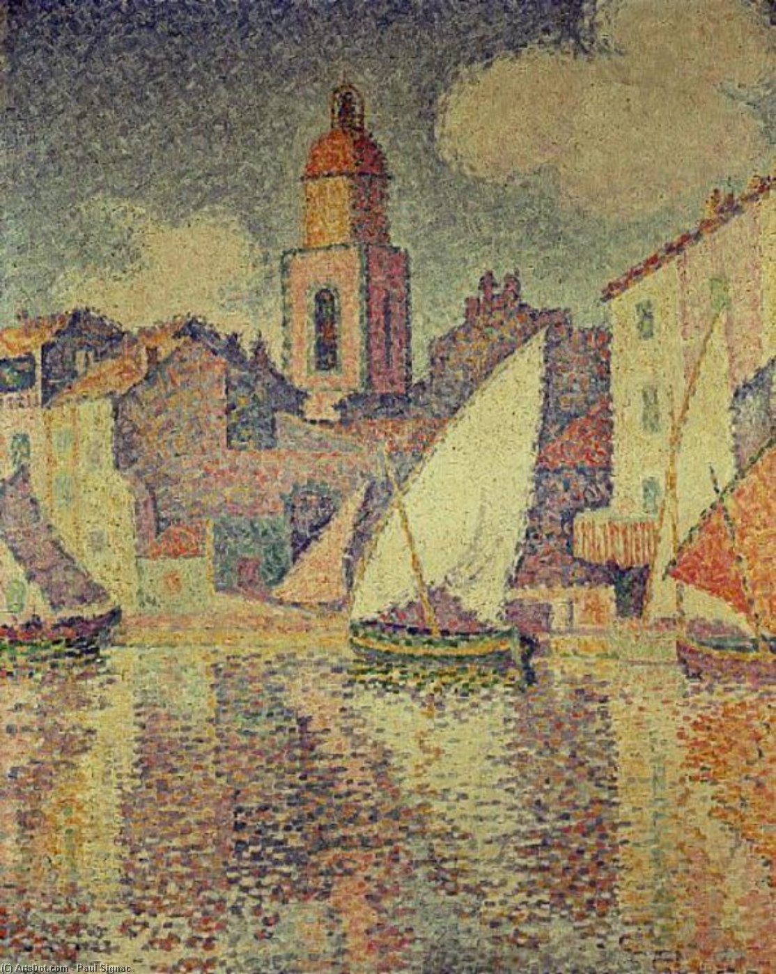 The Clocktower At St. Tropez — Paul Signac