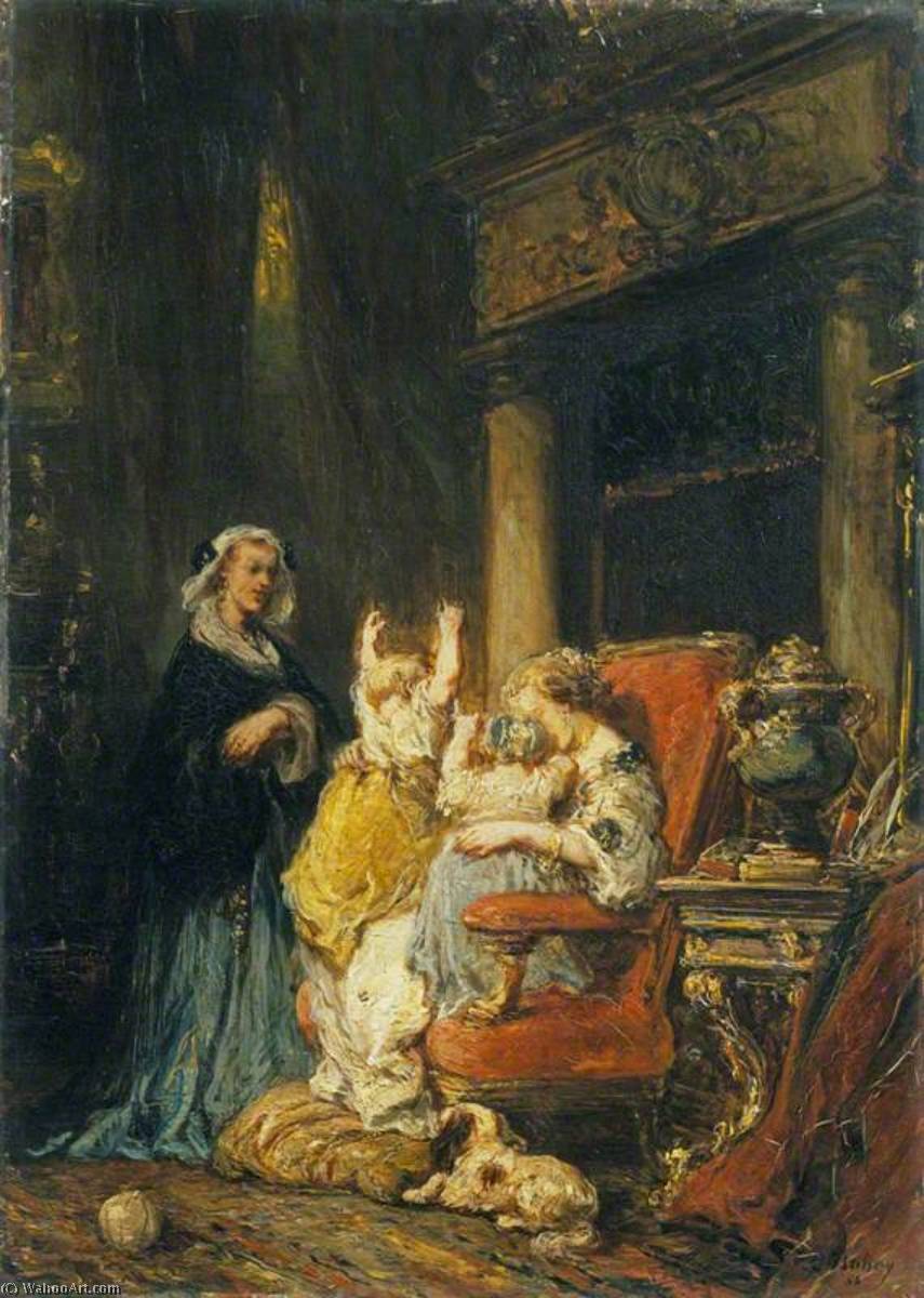 The Young Mother — Eugène Louis Gabriel Isabey