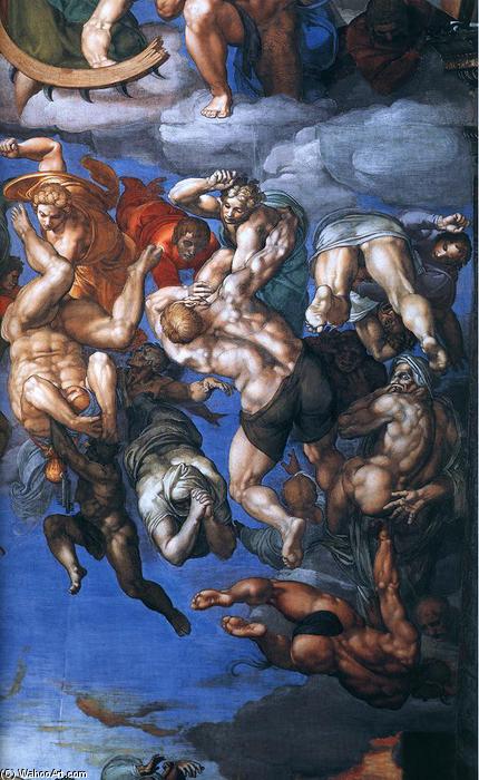 Last Judgment (detail) (20) — Michelangelo Buonarroti