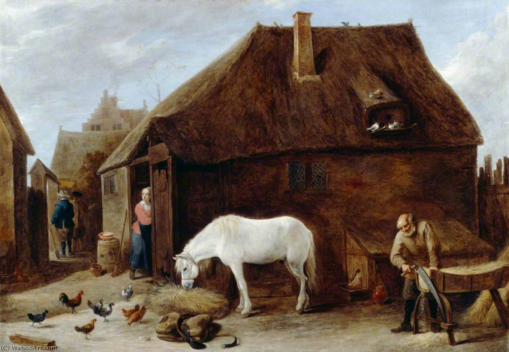 The Chaff Cutter — David Teniers Der Jüngere