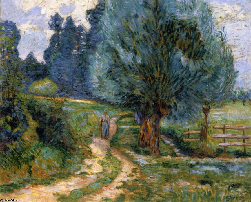 Stroller On The Banks Of The Orge — Ferdinand Guillaumin