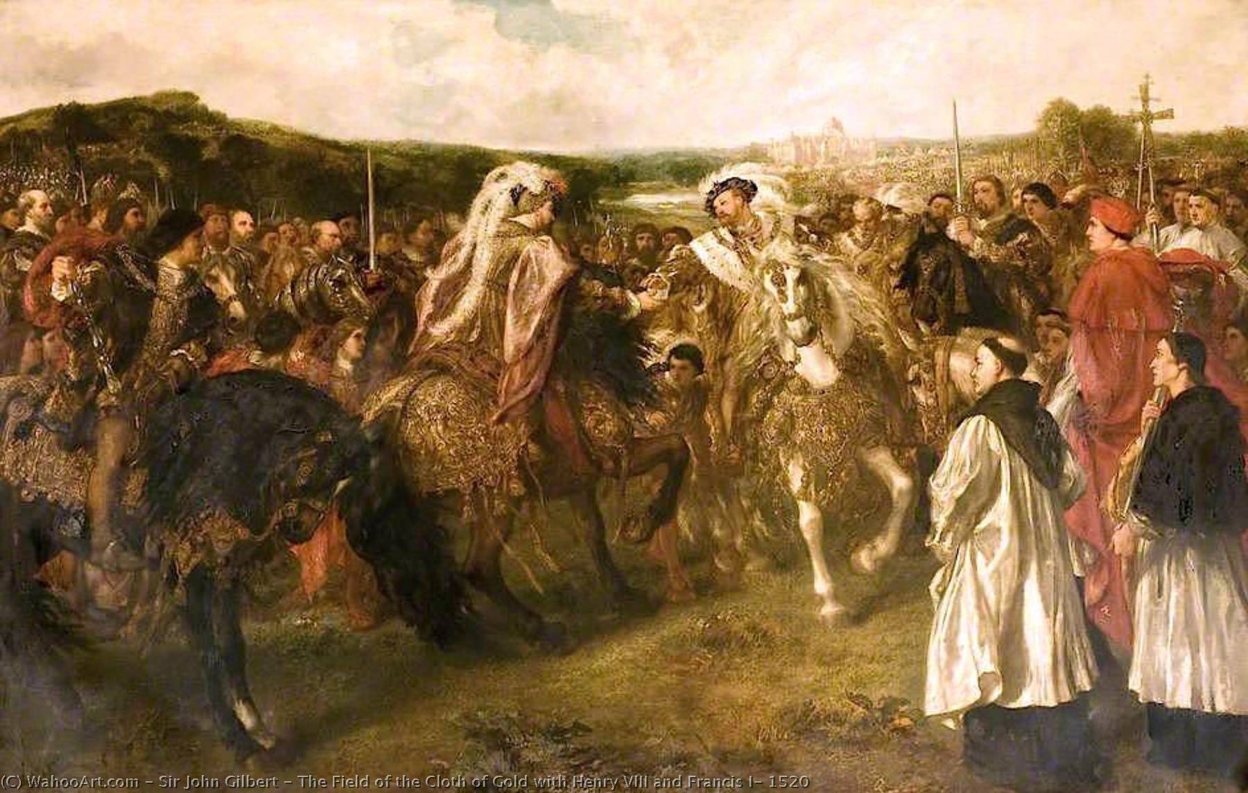 The Field Of The Cloth Of Gold With Henry Viii And Francis I, 1520 — John Gilbert