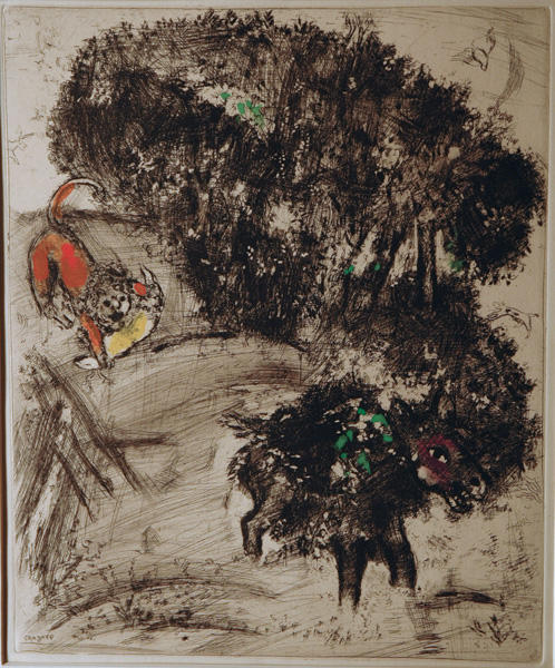 The Lion Go Hunting And The Donkey — Marc Chagall