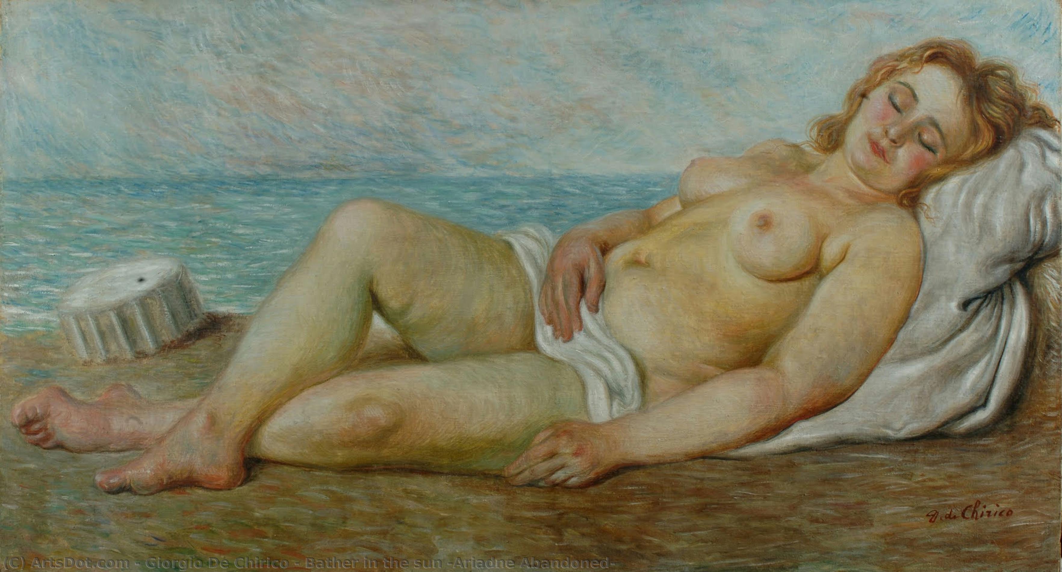 Bather In The Sun (ariadne Abandoned) — Giorgio De Chirico