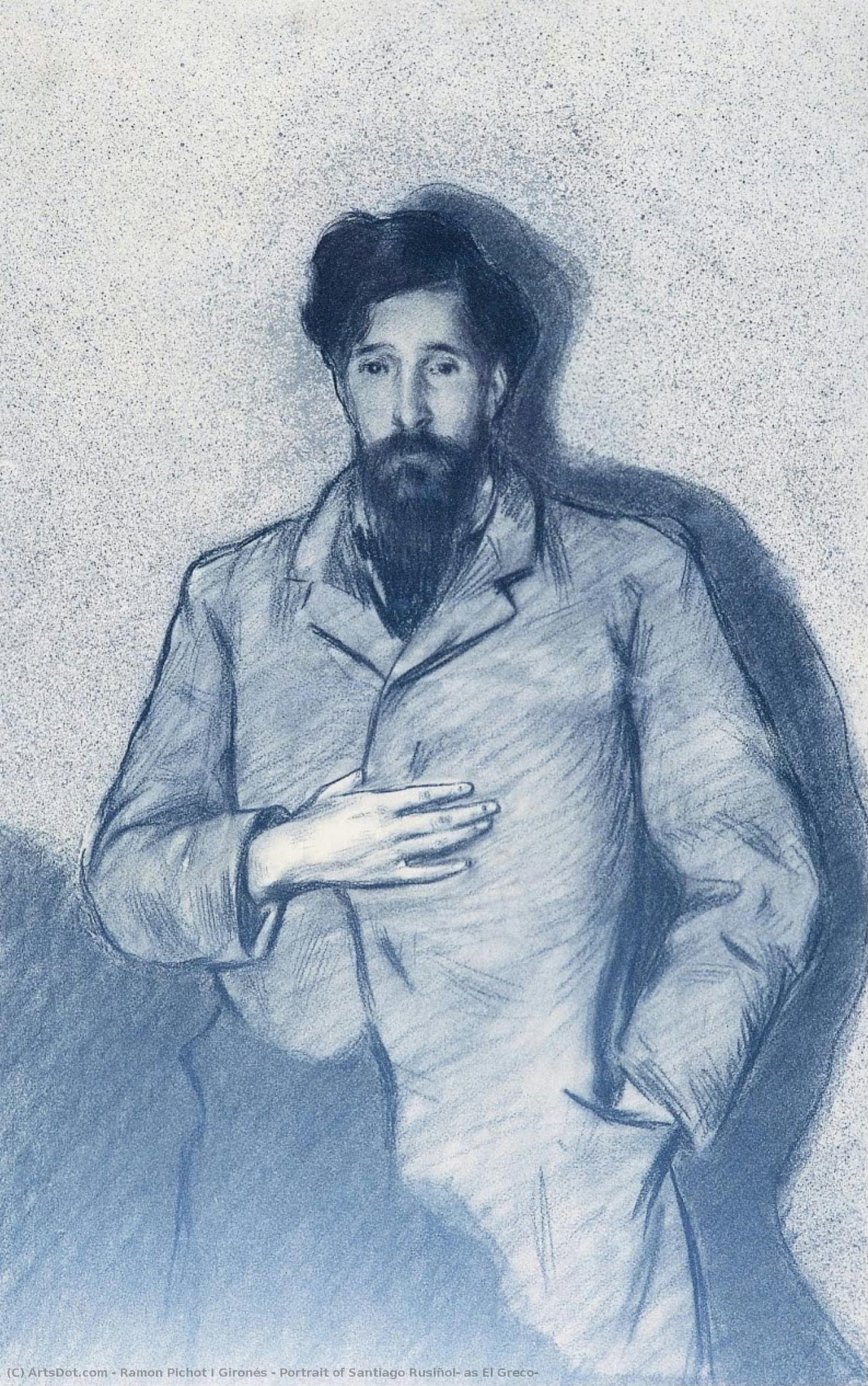 Portrait Of Santiago Rusiñol, As El Greco — Ramon Pichot I Gironés