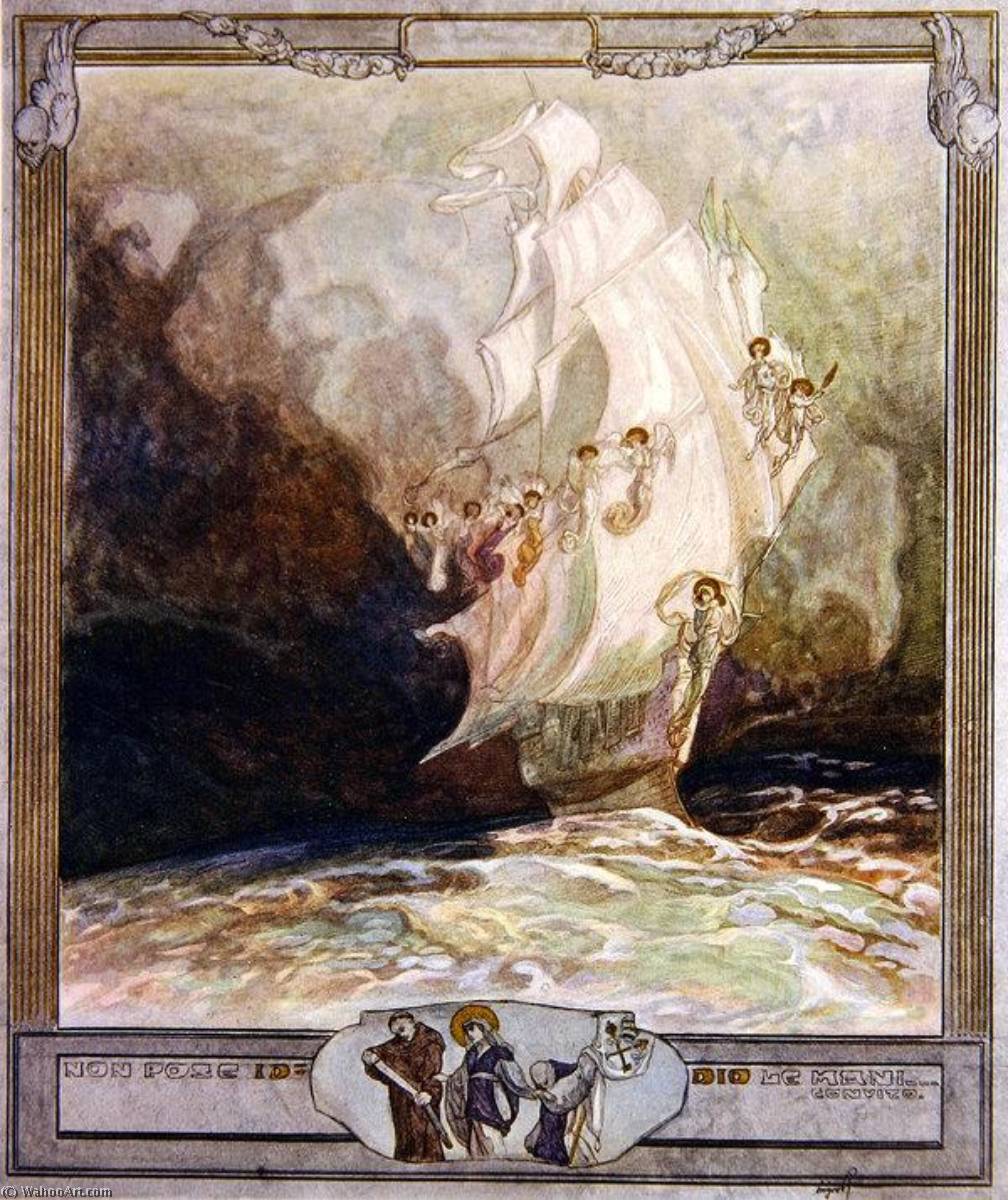 Illustration From Dante's 'divine Comedy', Paradise, Canto Xxvii — Franz Von Bayros