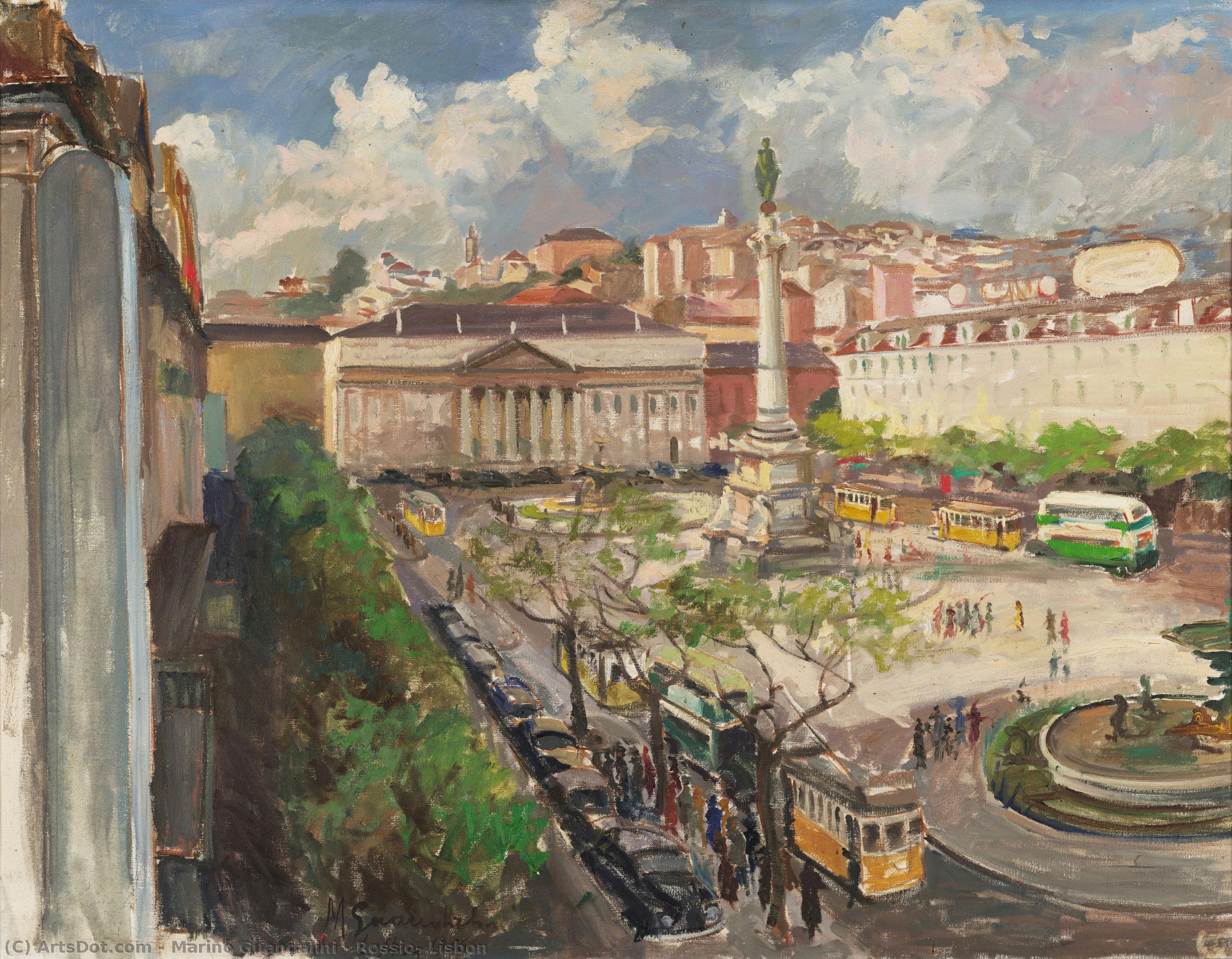 Rossio, Lisbon — Marino Guandalini